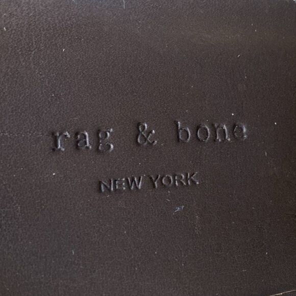 Rag & Bone Black & Tope Leather Platform 4” Wood Heels sz 6 Urban Edge Model - Picture 9 of 13